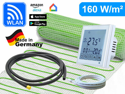 Elektrische Fußbodenheizung UltraPro für Fliesen 160 W/m² mit RT-60 Wlan