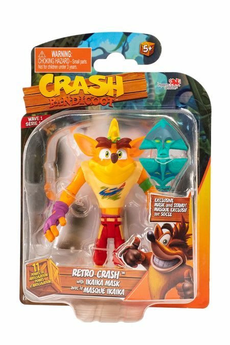 Crash Bandicoot 5 件套Coco Aku Aku Dr NEO Biker 复古5 英寸可