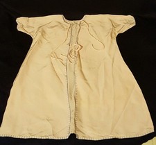 Vintage Baby Silky Robe Long Gown Pink Girl Clothing