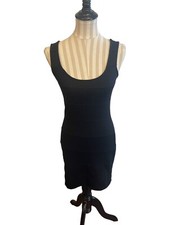 y2k forever 21 black mini ribbed dress size xs vintage