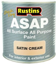 Satin Finish All Purpose All Surface Paint Rustins ASAP - All Colours All Sizes