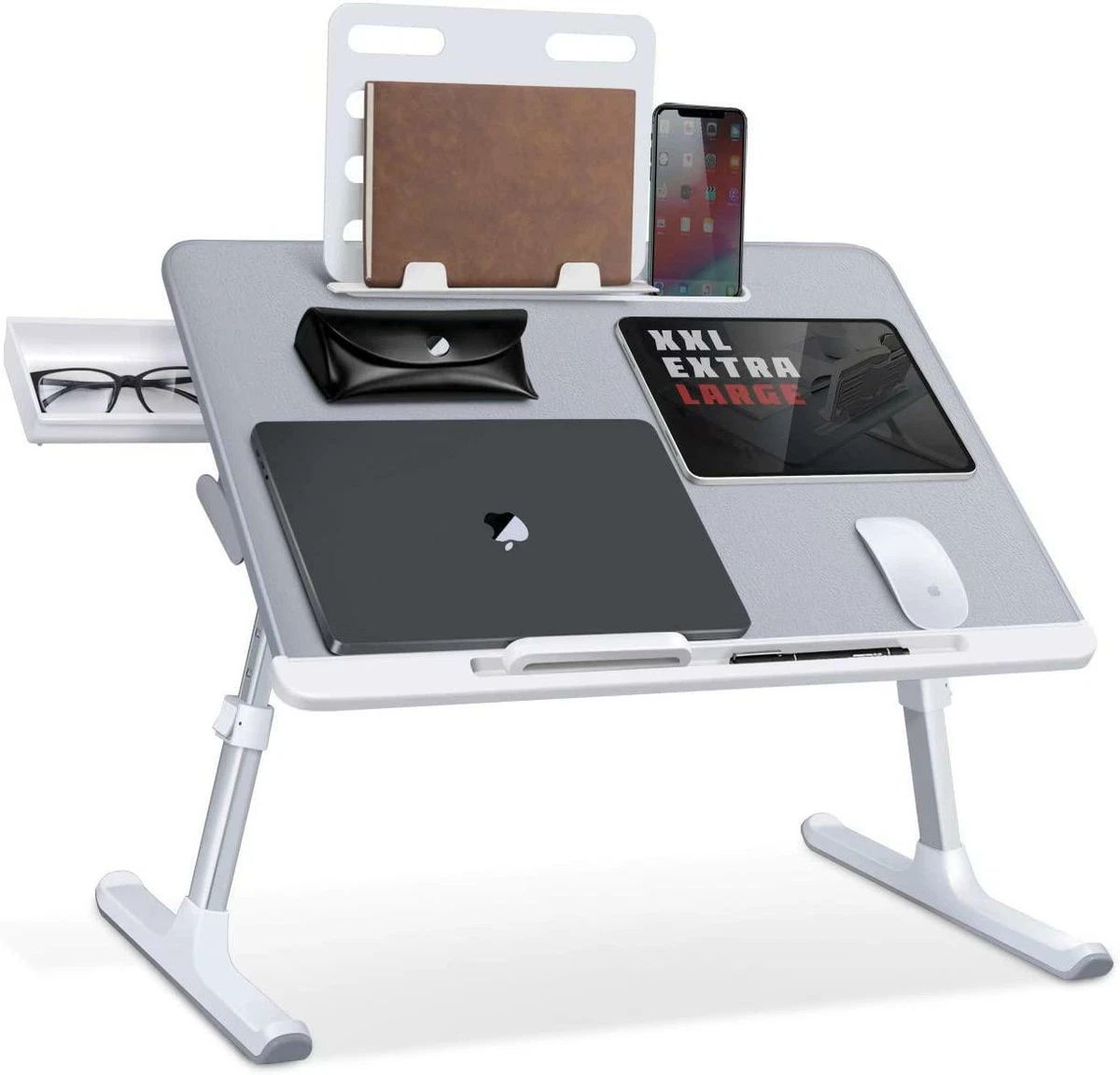 Laptop Bed Tray Desk SAIJI Adjustable Laptop Bed Table Foldable