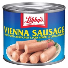 Libbys Vienna Sausage in Chicken Broth Beef Pork Canned 4.6 Oz Pack of 24