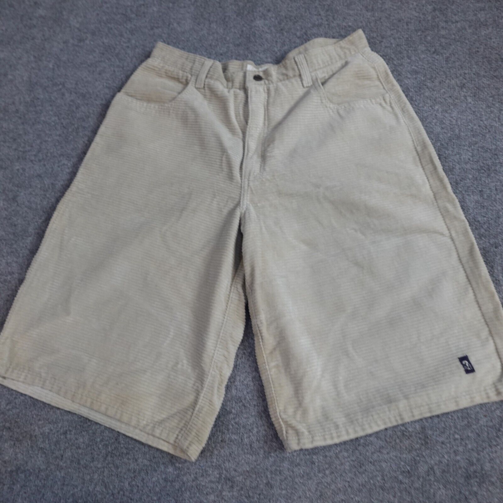 Guess Corduroy Shorts 32 Beige Baggy Vintage Y2K … - image 3
