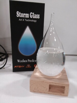 NEW Storm Glass Weather Station Crystal Glass Weather Forecast Bottle
