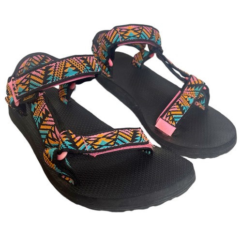 neon teva sandals