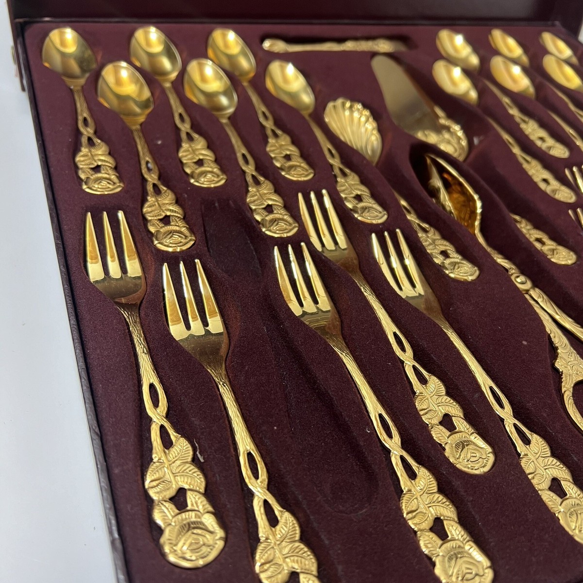 Bestecke Solingen W. Germany 23/24 Karat Gold Plated Flatware