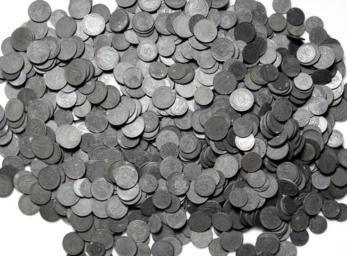 Nazi German Third Reich - 100 Coins 1 5 10 Reichspfennig 1940-1944 Zinc WW2 LOT