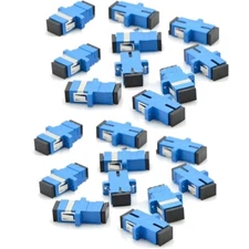 SC to SC Simplex Single Mode Fiber Optic Connector Adapter QTY 20 US