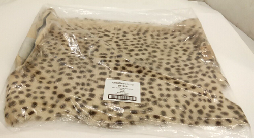 Creative Co-Op DF1927 Leopard Print Goat Fur Rug 2' x 3' (Each Will Vary) - Picture 7 of 9
