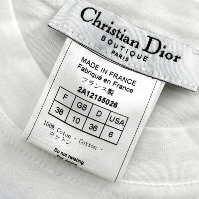 Christian Dior 半袖Tシャツ 36 Christian Dior J'Dior Vintage Embellished T shirt Size F 36