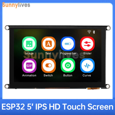 4.3/5inch ESP32-S3 WiFi Bluetooth Development Board IPS Capacitive Touch Module