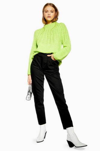 TOPSHOP Black Mom Jeans UK 8 EUR 36 W26 