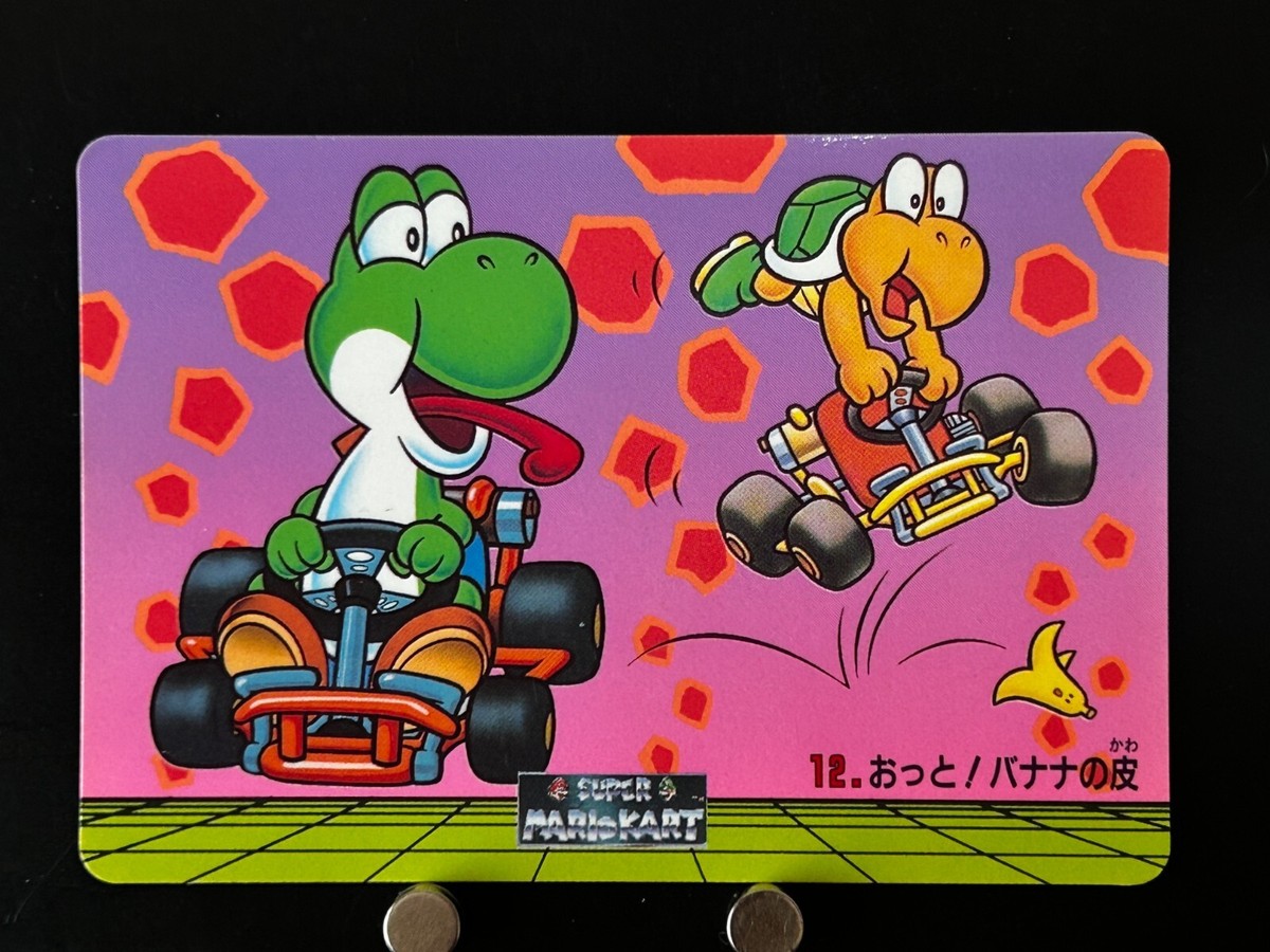 Yoshi Mario Kart Super Mario Bros Card Japanese Nintendo Banpresto