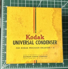 Kodak Universal Condenser-A for Kodak Precision Enlarger Slight Chip On Lens wB