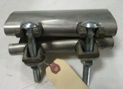 Pipe Repair Clamp Stainless | 2'' (2.38 OD) x 6'' Long | 2-Bolt | Mfg ANCHOR BRASS