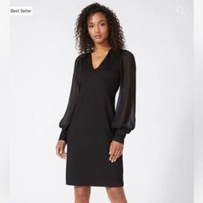 Karen Kane Sheer Sleeve Dress