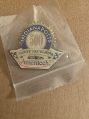 INDY Car Indianapolis 500 event hat pin youngest starting driver 1997 Ameritec