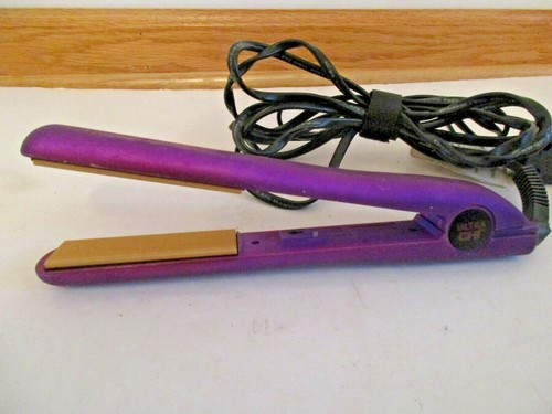 CHI Ultra Purple Flat Iron Ceramic Hair Straightener 1 Inch Model GF6854 - Picture 9 of 9