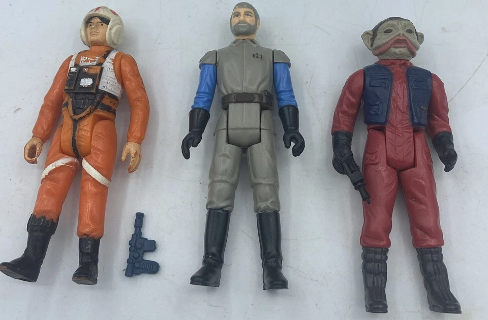 Vintage 1977-80s Star Wars Rebel Lot of 6 figures Last 17 Gen Lando Leia - Image 3 of 4