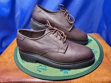 Hitchcock Men's Brown Madison Oil Tan Lace-up Shoes Size US 5 5E Extra Wide New 