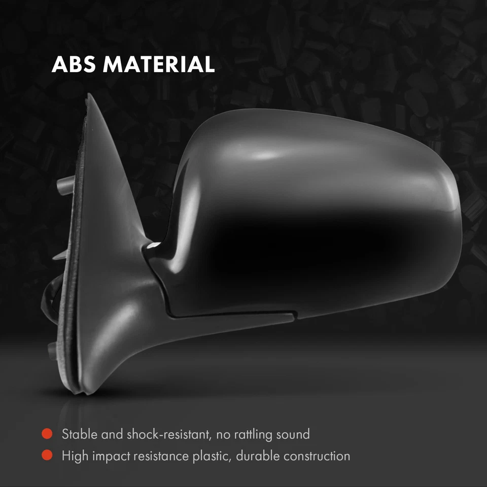 Driver Left Power Mirror w/ Heated Manual Folding for Lincoln Town Car 1998-2002 - Image 3 of 4