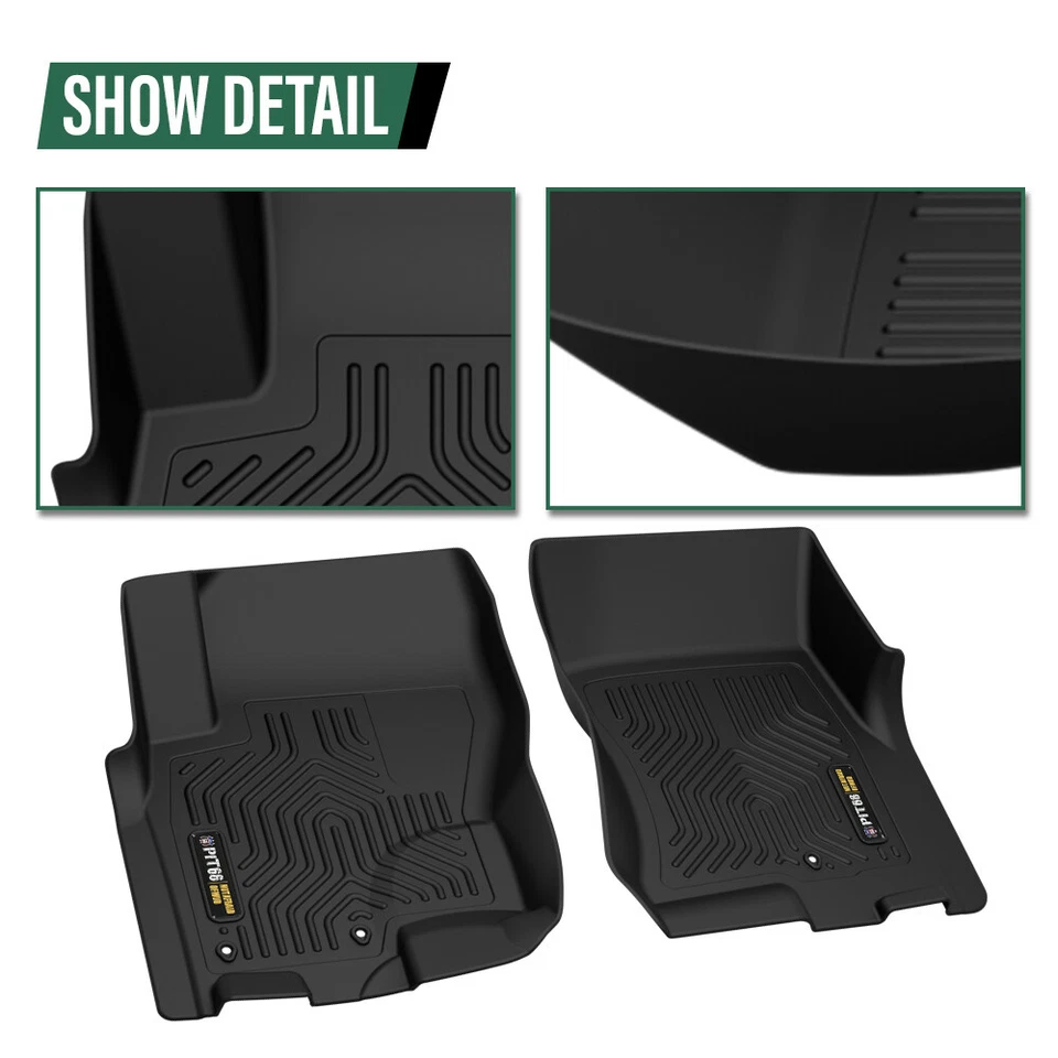 Fit For 2008-2021 Nissan Frontier Crew Cab All Weather TPE Floor Mats Liners - Imagem 3 de 4