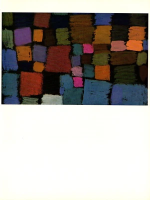 1967 Vintage PAUL KLEE "COMING TO BLOOM" WONDERFUL COLOR offset Lithograph