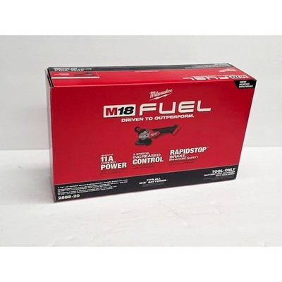 Milwaukee 2888-20 M18 FUEL 4-1/2 Inch / 5 Inch Variable Speed Braking Grinder, Paddle Switch No-Lock