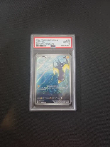 Wattrel 178/167 Sv06: Twilight Masquerade Holo PSA GEM MT 10