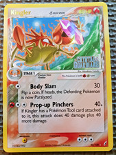 2006 Pokemon EX Crystal Guardians #22 Kingler Reverse Holo LP-MP