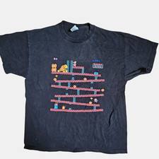 Vintage Y2K Donkey Kong Mario T Shirt XL Arcade Game Delta Pro Weight Nintendo
