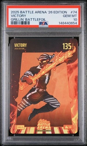 2026 Bo Jackson Battle Arena Victory VICTOR WEMBANYAMA Grillin BattleFoil PSA 10
