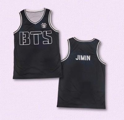 BTS BLACK TANK TOP BASKETBALL JERSEY FOR ARMY OUTFIT FOR ARIRANG