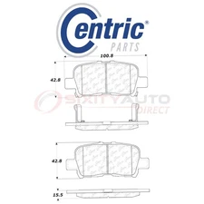 Centric 306.08650 Fleet Performance Disc Brake Pads for Hardware Kit Set yi