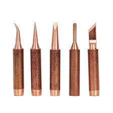 5PCS 900M-T Copper Soldering Iron Tips Lead-Free BGA Welding Tool Set - NEW