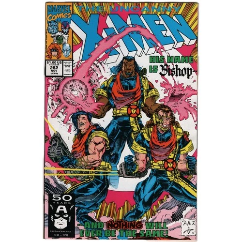 Uncanny X-Men #282  1st Appearance App Bishop Marvel Comics 1991 1st Print