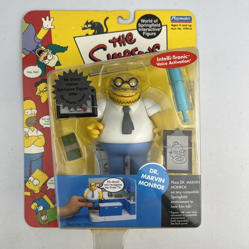 Playmates The Simpsons Dr. Marvin Monroe Figure Series 10 Interactive - Picture 7 of 8