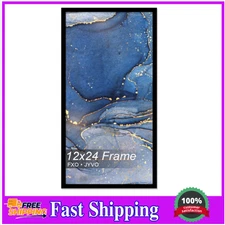 12x24 Picture Frame, Black Frame for 12 x 24 Inch Picture Poster Photo, Light...
