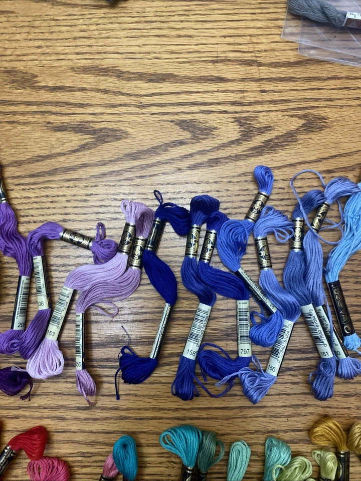 Lot of 50 DMC 25 Mouline Special Cotton Embroidery Floss Mixed Lot Of Colors - Image 3 of 4