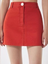 BDG Urban Outfitters Red Mini Skirt High Rise A-Line 100 Cotton Size S