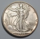 MS 1945-S Walking Liberty Half Dollar, Great Strike, Orig. Luster.
