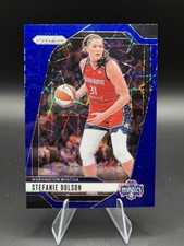 2024 Panini Prizm WNBA - Stefanie Dolson #34 Blue Velocity Prizm Mystics Card