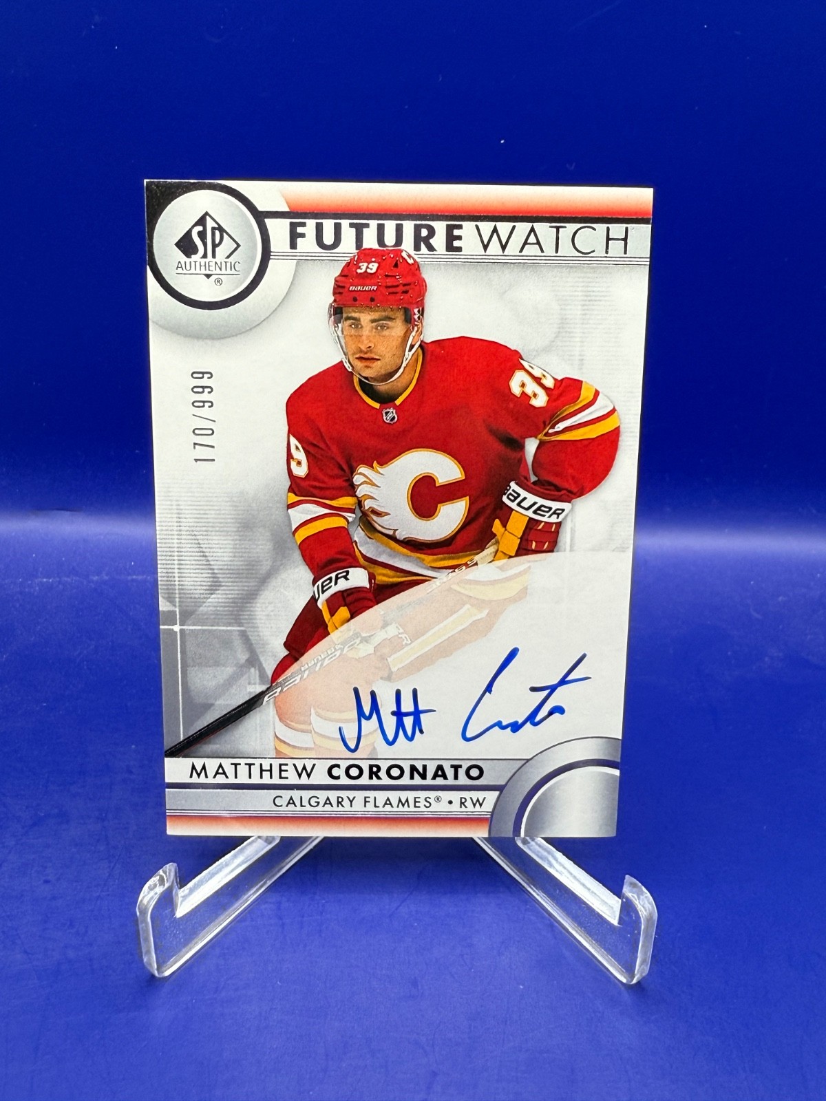 2023-24 Sp Authentic Rookie Auto Future Watch Matthew Coronato /999 (AU, RC)