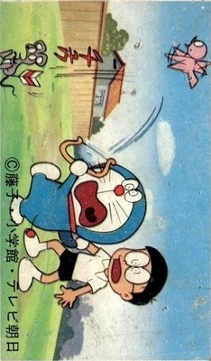 Shogakukan Doraemon Menko Vintage Original Doraemon Nobita Anime Mouse Gag