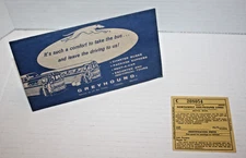 Vintage 1959 Pepsi Cola Advertisement on Greyhound Bus Ticket Envelope