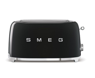 SMEG TSF02BLEU 4-Scheiben-Toaster schwarz 50`s Style NEU OVP