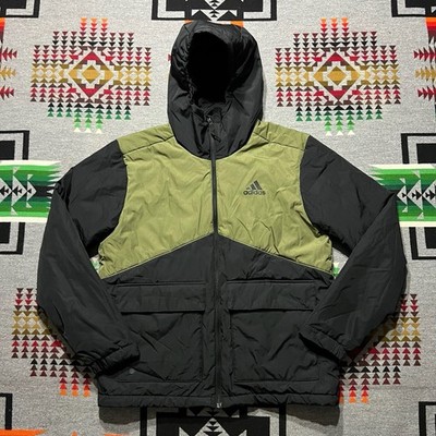 Adidas Outdoor BSC Sturdy Jacket Mens Medium Green Puffer Winter D3