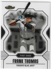 2007 TOPPS FINEST FRANK THOMAS BASE #56 TORONTO BLUE JAYS