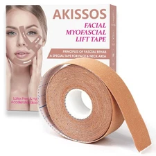Akissos Facial Myofascial Lift Tape Face Lift Tape Face Toning Belts Anti Wrinkl
